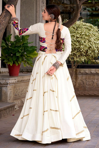 White Rayon Navratri Chaniya Choli SFROY555201R