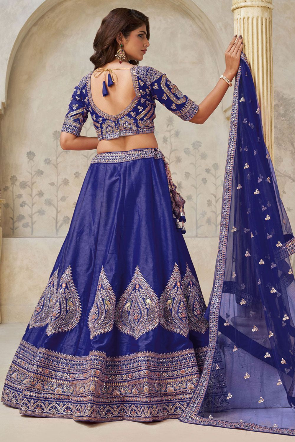 Purple Silk Lehenga Choli - SFRELS6510