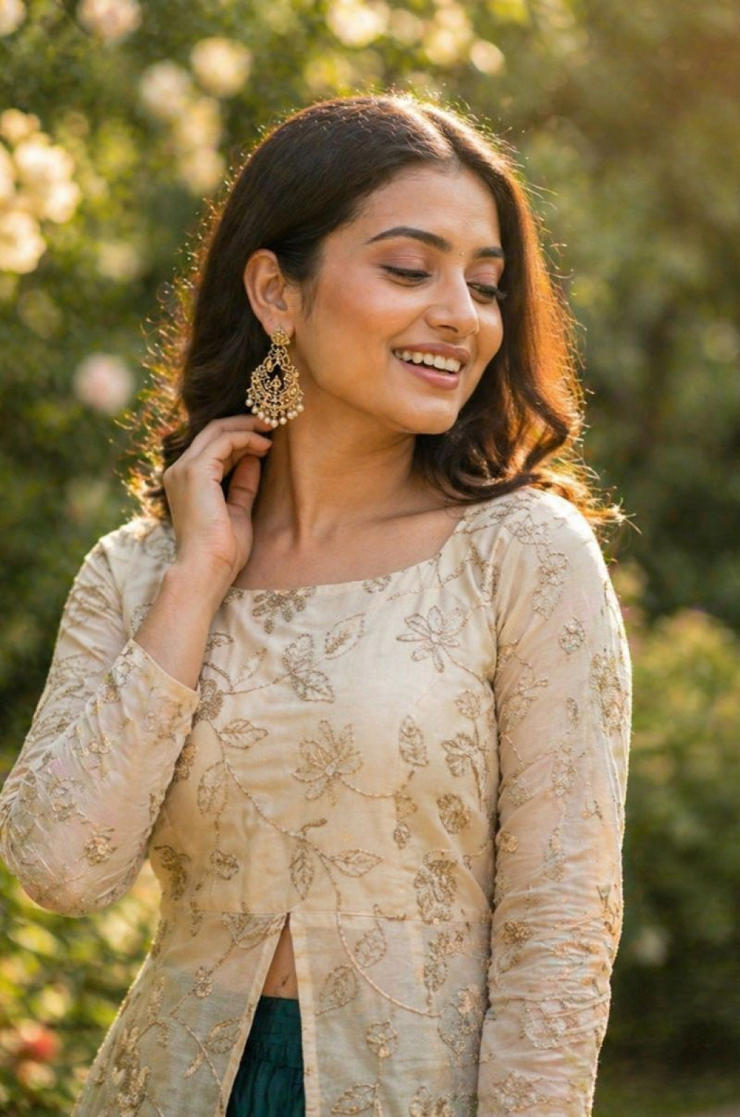 Green Silk Salwar Kameez - SFROY572501R