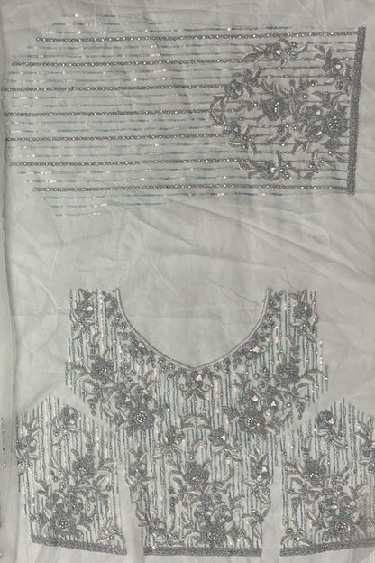 White Net Party Lehenga Choli SFANJ3126