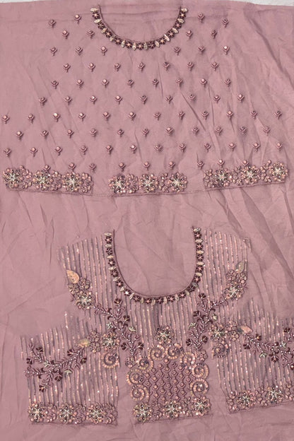 Pink Net Lehenga Choli - SFANJ3130