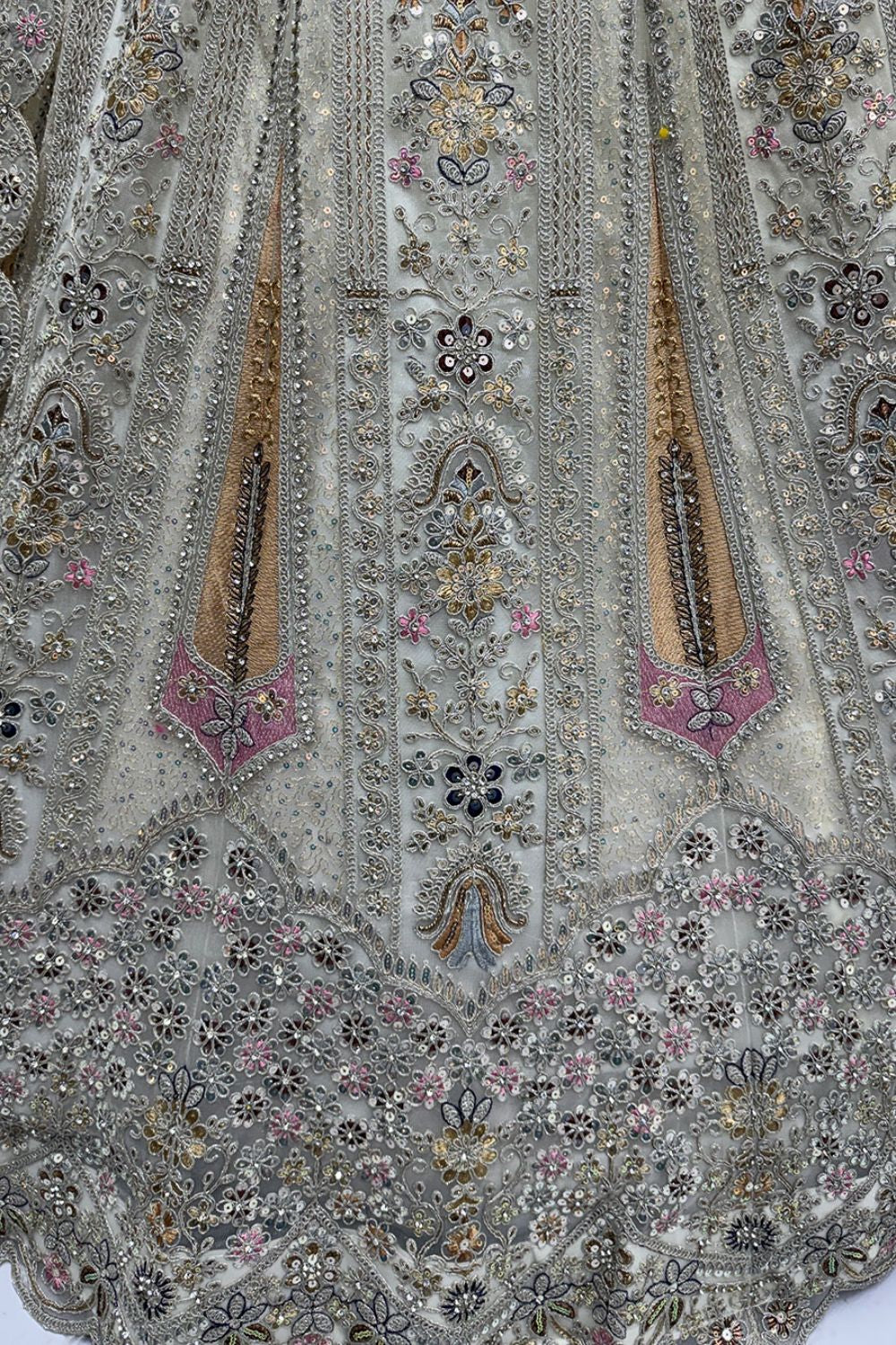 White Net Lehenga Choli - SFANJ3215