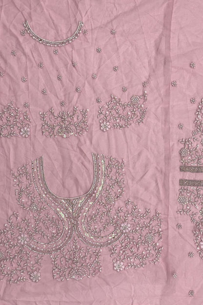 Pink Net Lehenga Choli - SFANJ3221