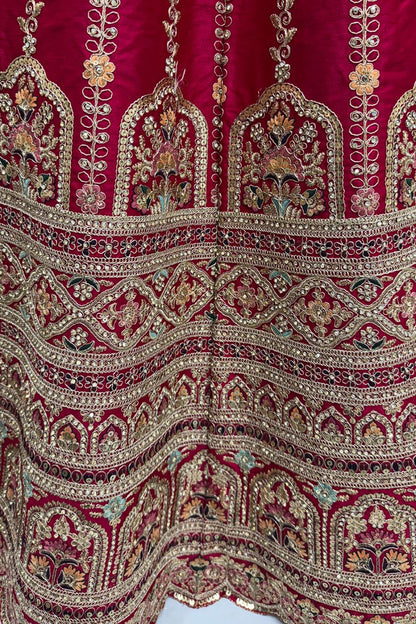 Pink Silk Lehenga Choli - SFANJ3223