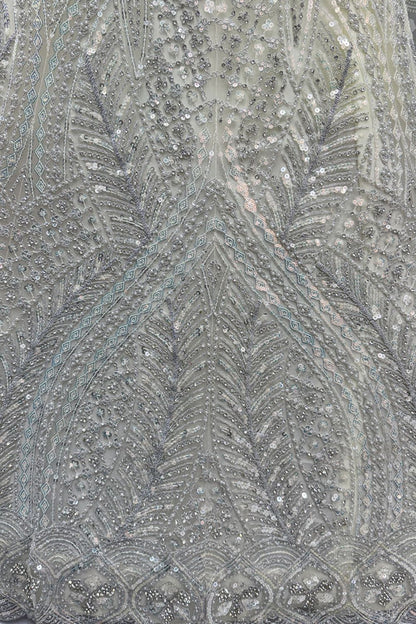 White Net Lehenga Choli - SFANJ3194