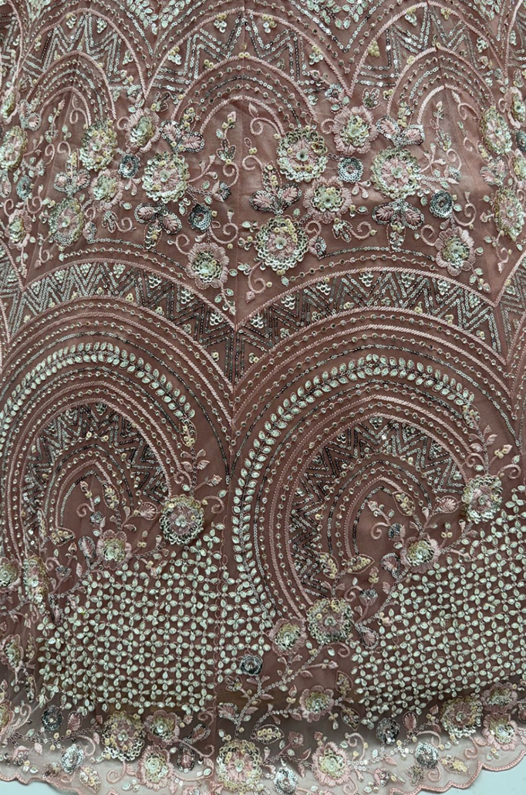 Pink Net Lehenga Choli - SFANJ3254