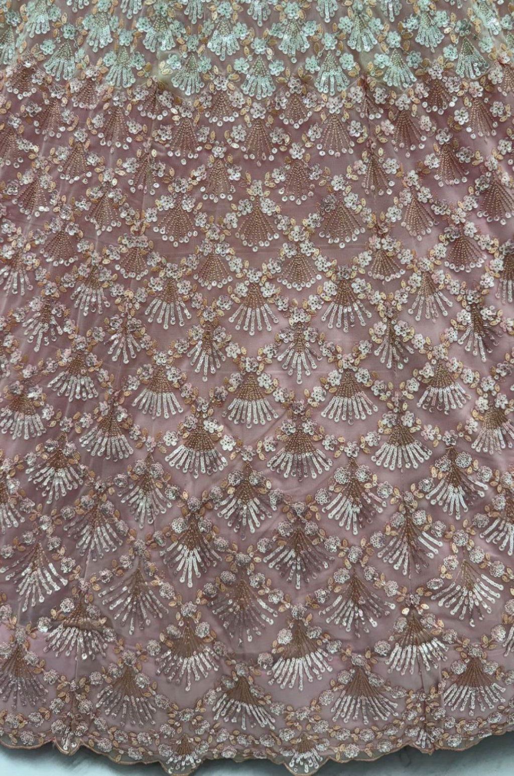 Pink Net Lehenga Choli - SFANJ3430