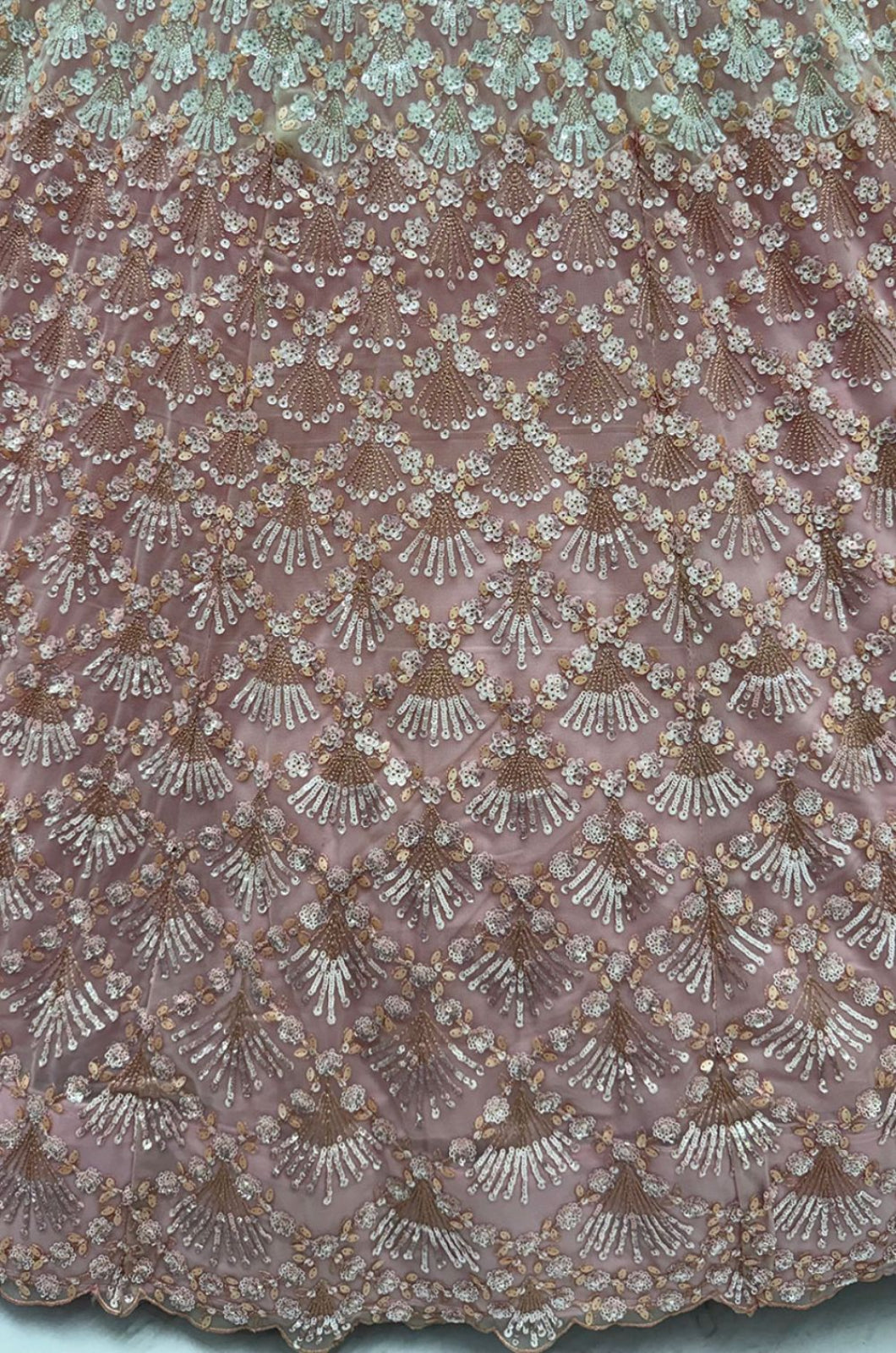 Pink Net Lehenga Choli - SFANJ3430