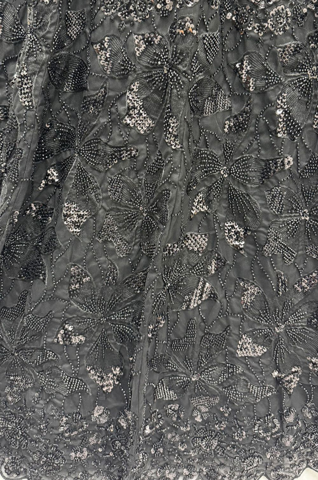 Black Net Lehenga Choli - SFANJ3431