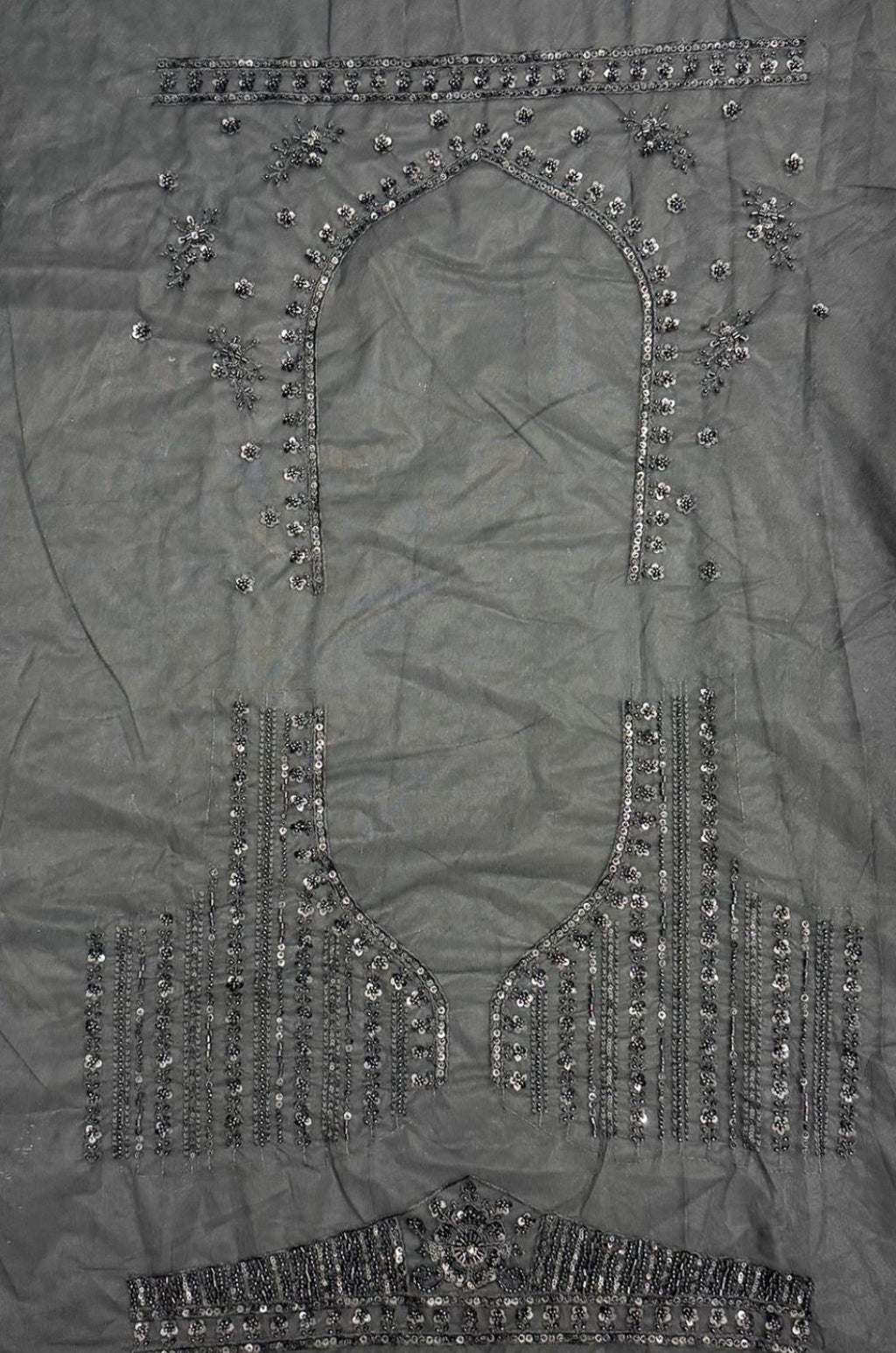 Black Net Lehenga Choli - SFANJ3431