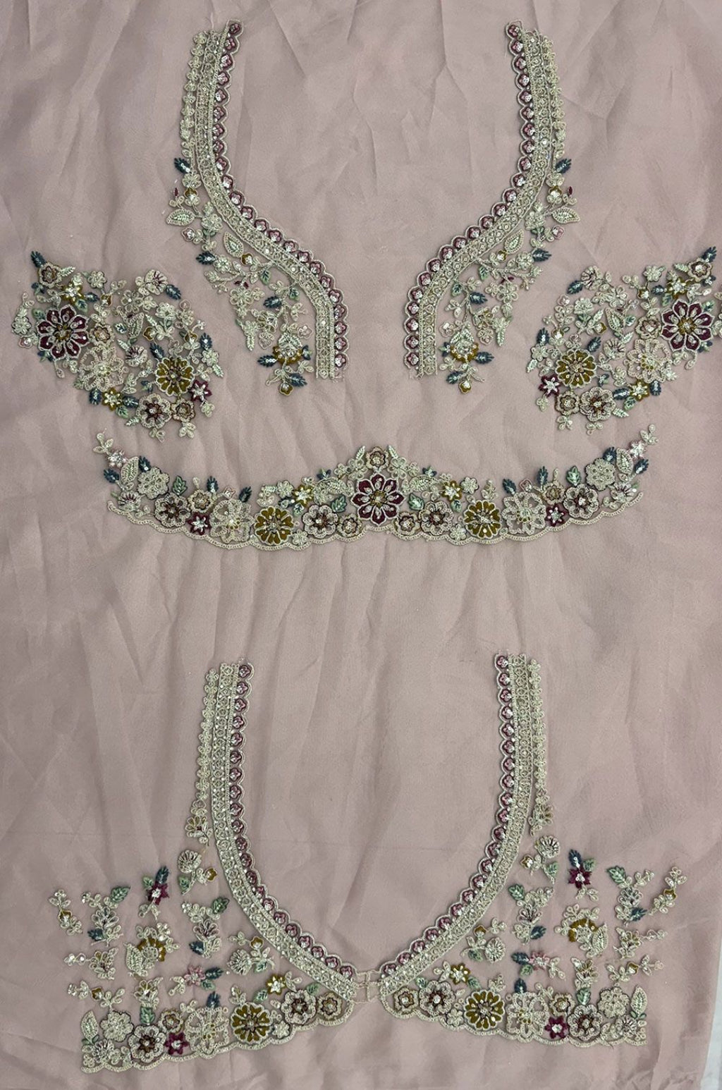 Pink Net Lehenga Choli - SFANJ3432