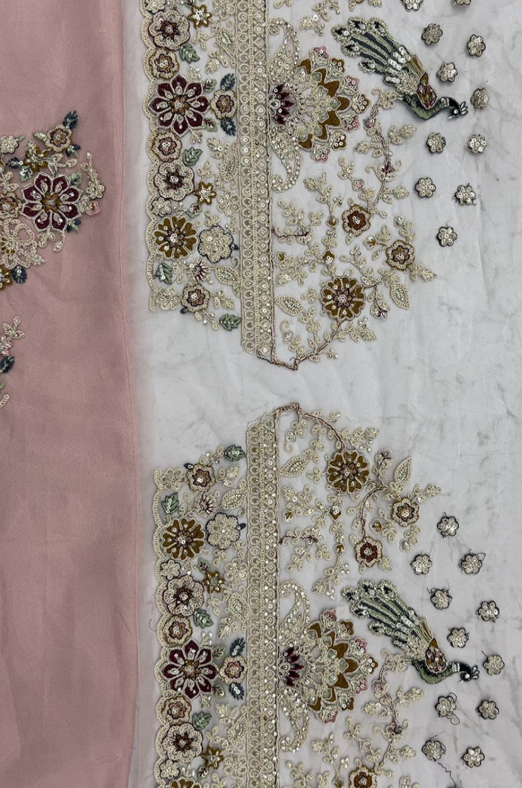 Pink Net Lehenga Choli - SFANJ3432