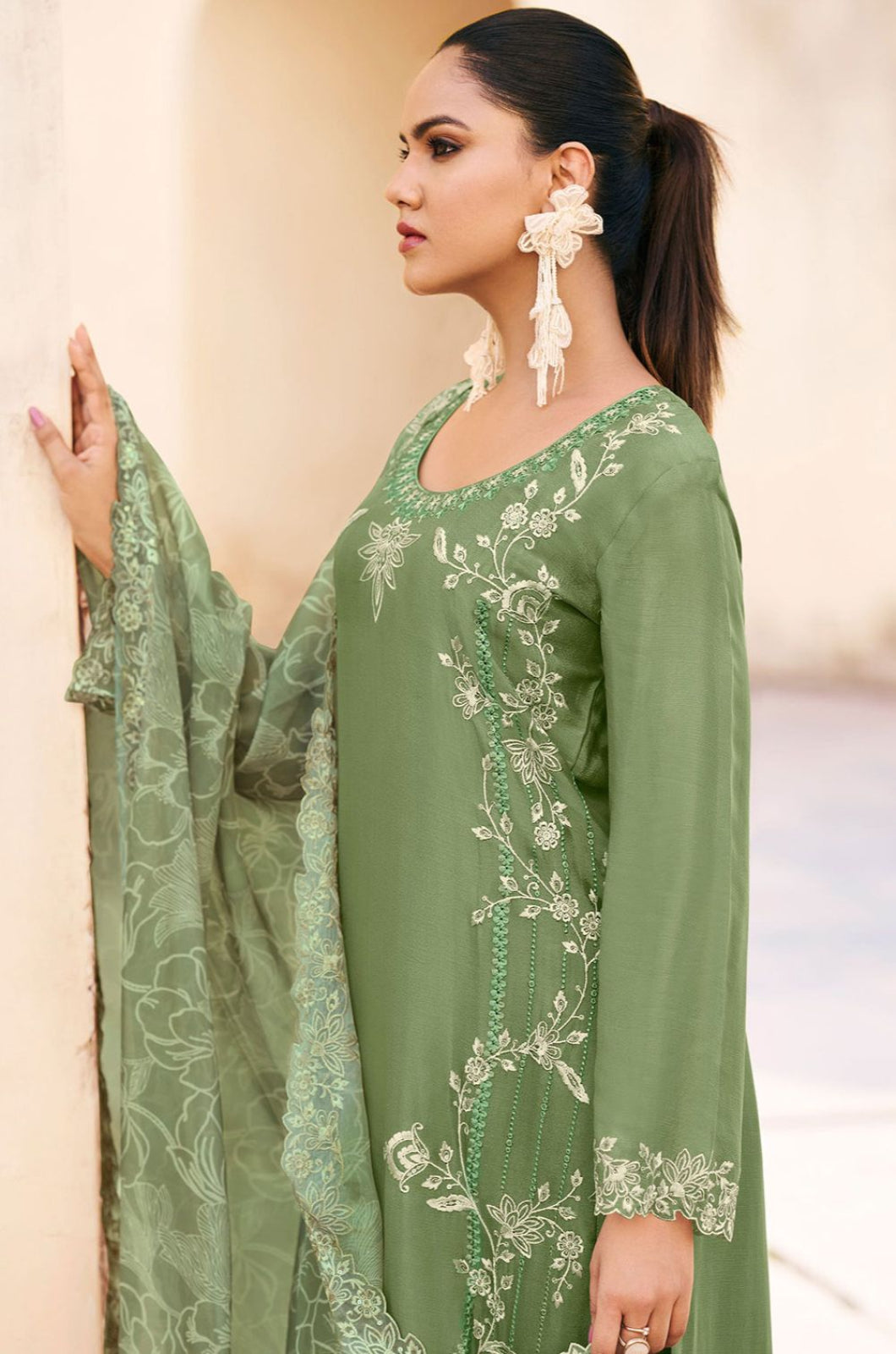 Green Other Salwar Kameez - SFSMT45504