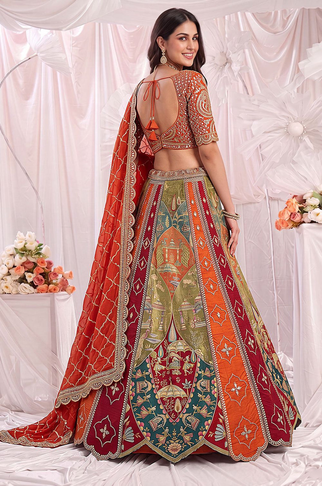Pink Silk Lehenga Choli - SFANJ3464R