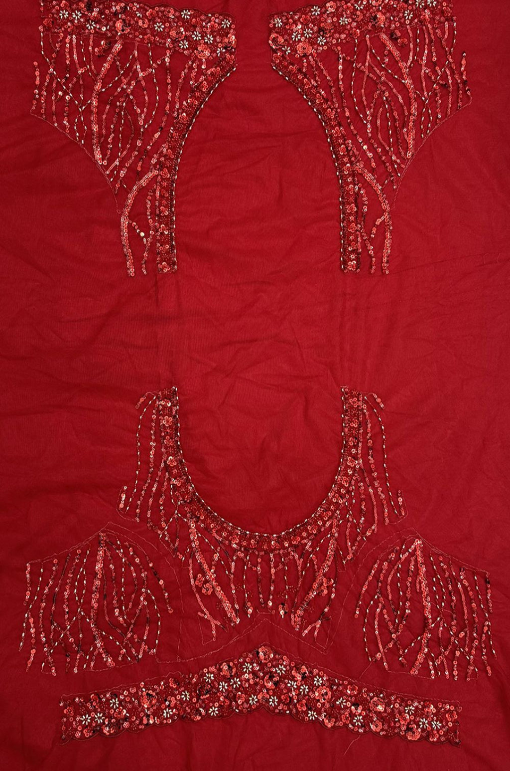 Maroon Net Lehenga Choli - SFANJ3467
