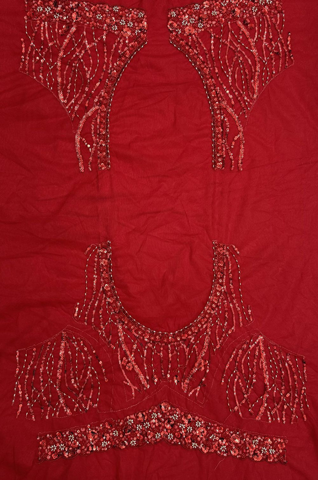 Maroon Net Lehenga Choli - SFANJ3467