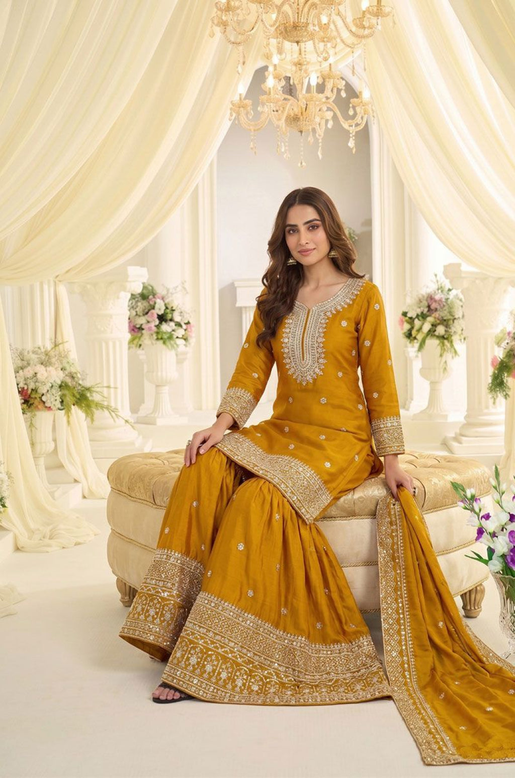 Yellow Other Salwar Kameez - SFSA571602R
