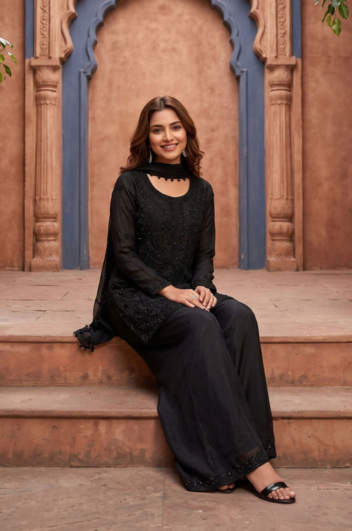 Black Other Salwar Kameez - SFEDC33101R