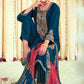 Plus Size Blue Salwar Suit In Silk SFSTL29402