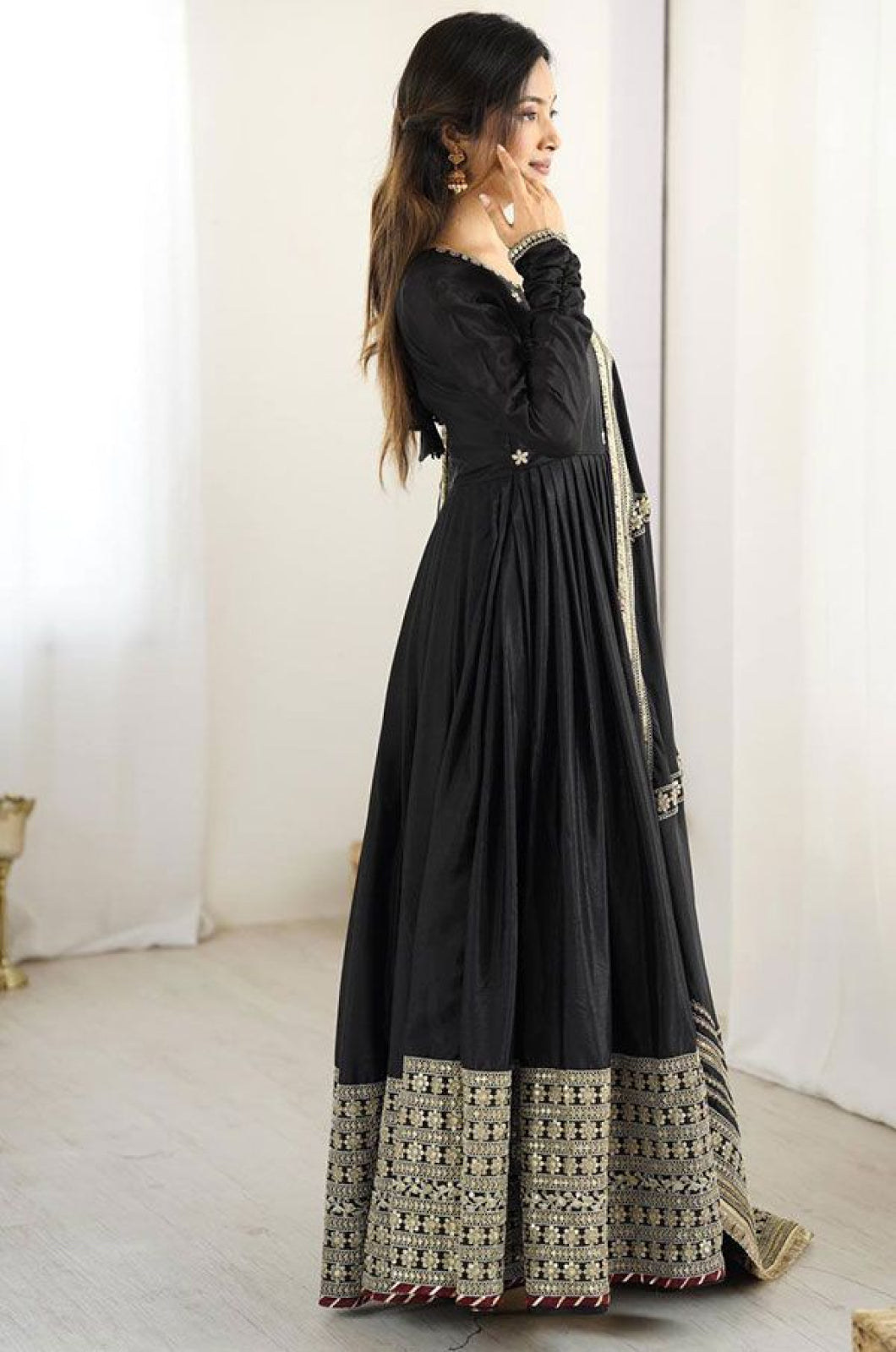 Black Other Salwar Kameez - SFFK39303R
