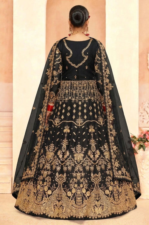 Black Net Salwar Kameez - SFSA566205
