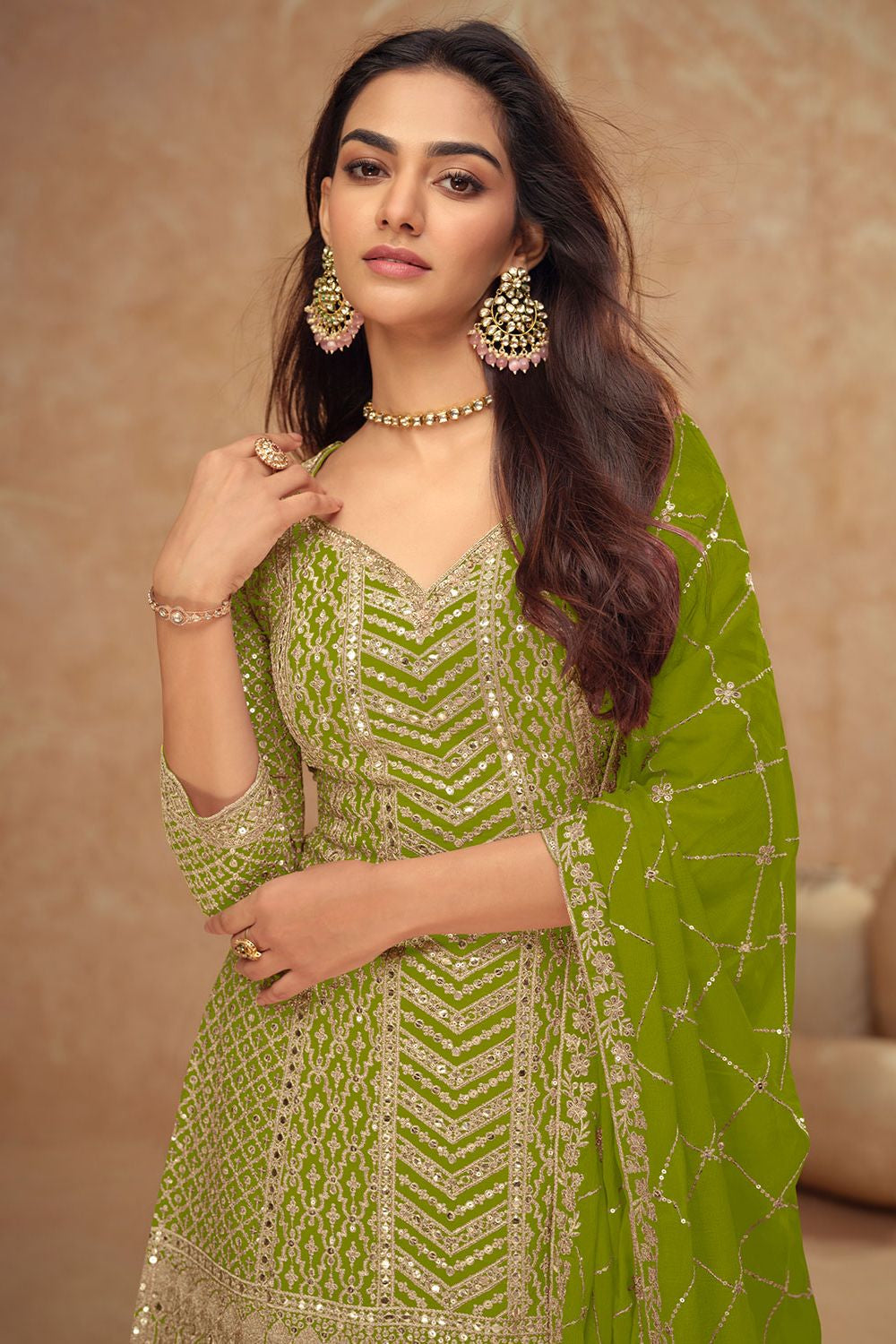 Green Other Salwar Kameez - SFSMT50101R