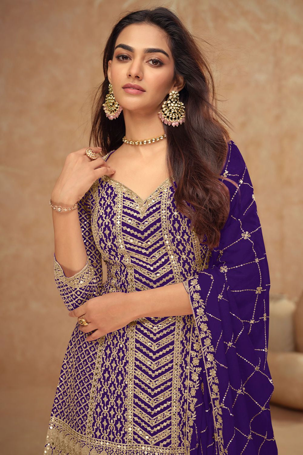 Purple Other Salwar Kameez - SFSMT50104R
