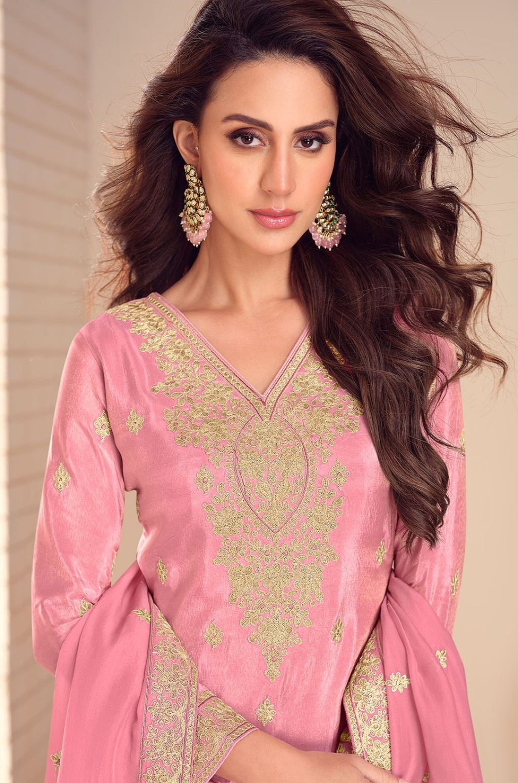 Pink Silk Salwar Kameez - SFYS173102R