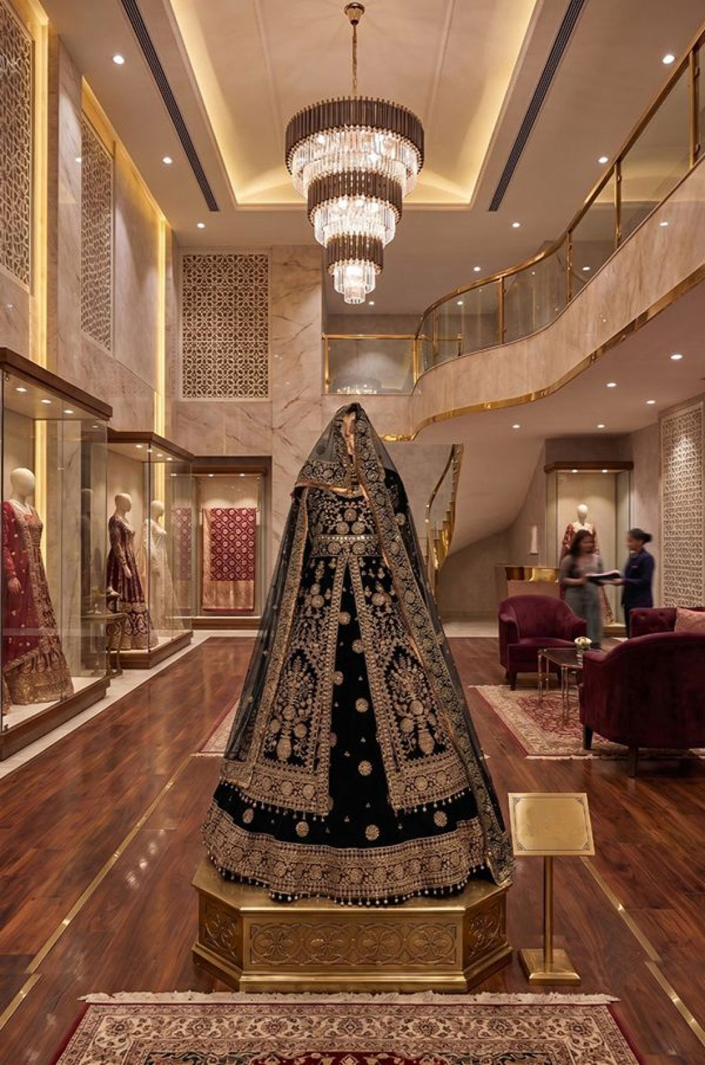 Black Velvet Salwar Kameez - SFSA576002R