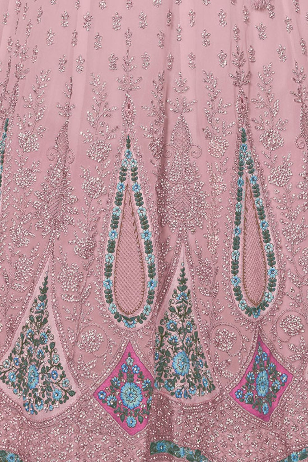 Pink Georgette Wedding Lehenga Choli SFARY19510