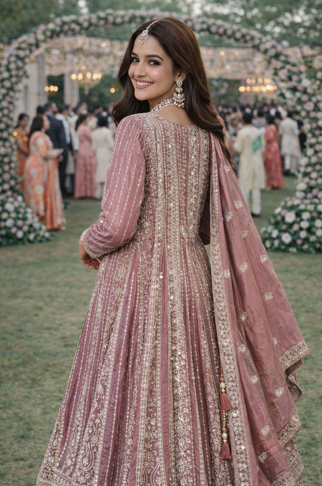 Pink Silk Salwar Kameez - SFSA561002R