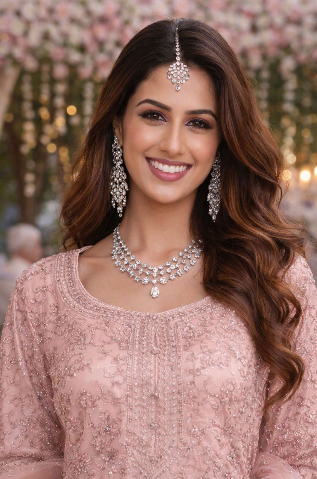 Pink Net Salwar Kameez - SFSA562001R