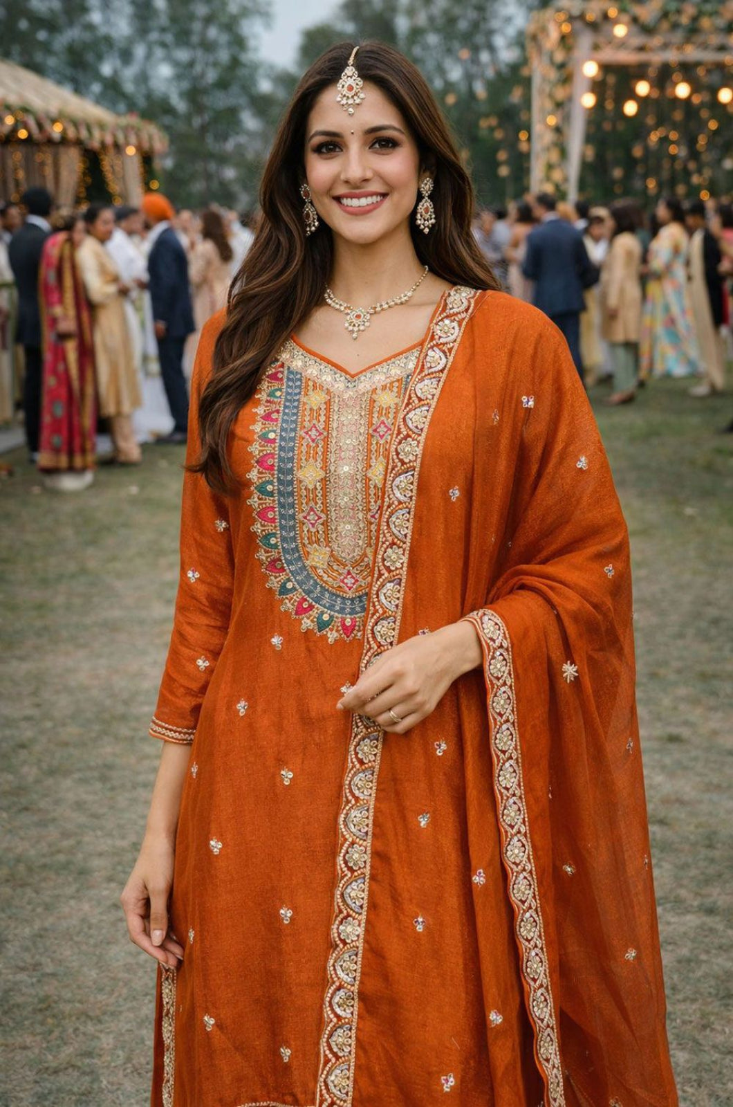 Orange Other Salwar Kameez - SFSA563603R