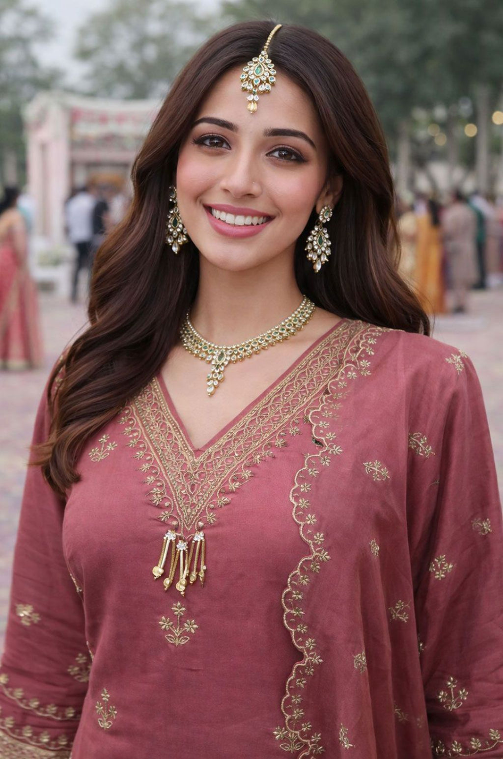 Pink Silk Salwar Kameez - SFSA564102R
