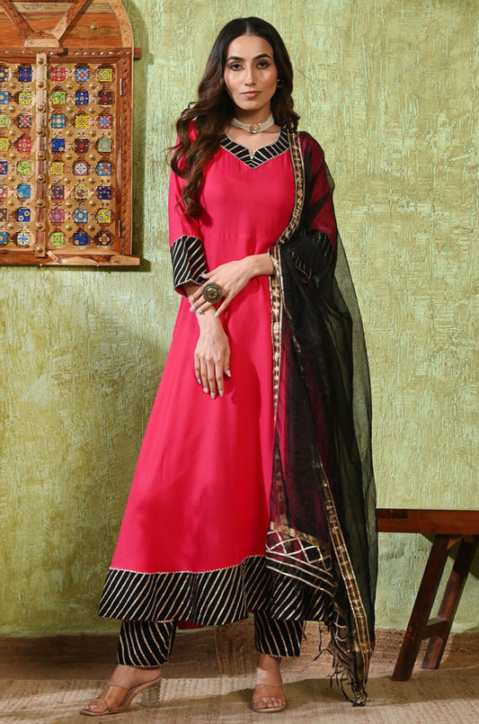 Pink Rayon Salwar Kameez - SFMAN64501R