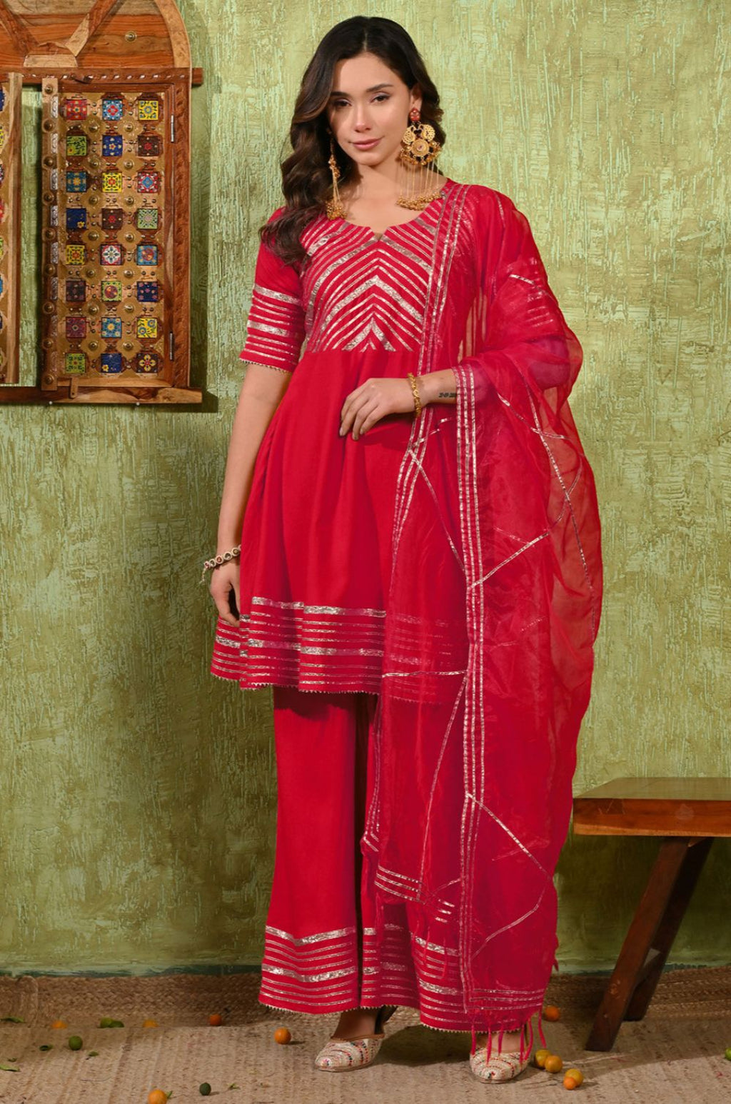 Pink Rayon Salwar Kameez - SFMAN64513R