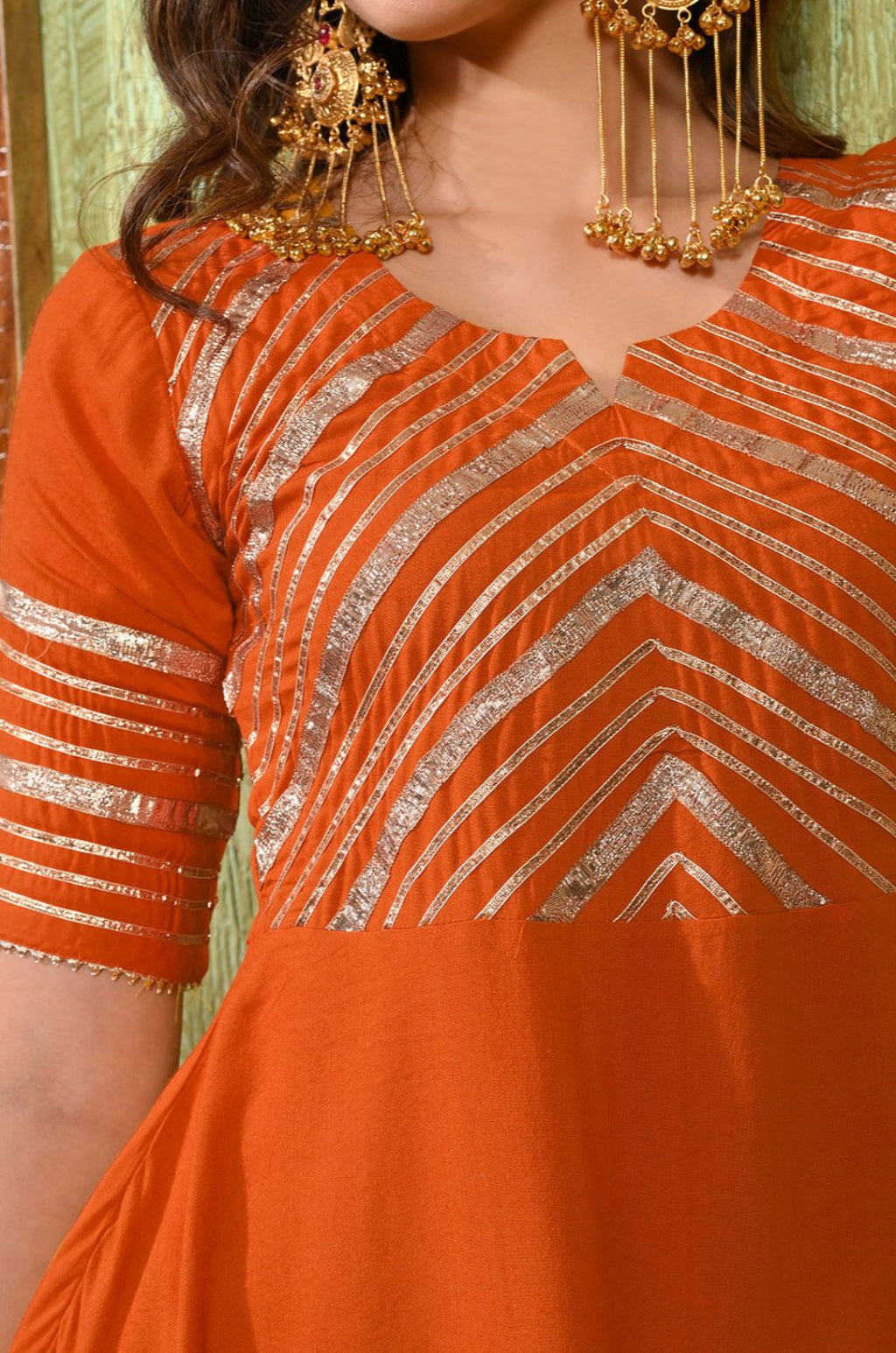 Red Rayon Salwar Kameez - SFMAN64511R