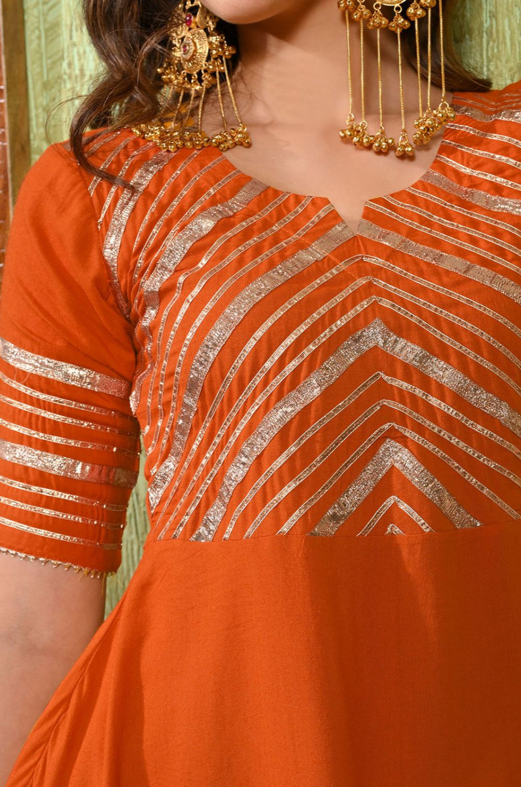 Red Rayon Salwar Kameez - SFMAN64511R