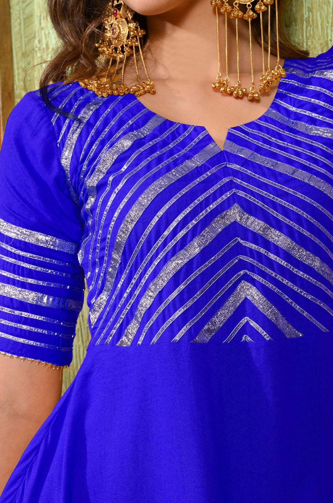 Royal Blue Rayon Salwar Kameez - SFMAN64512R