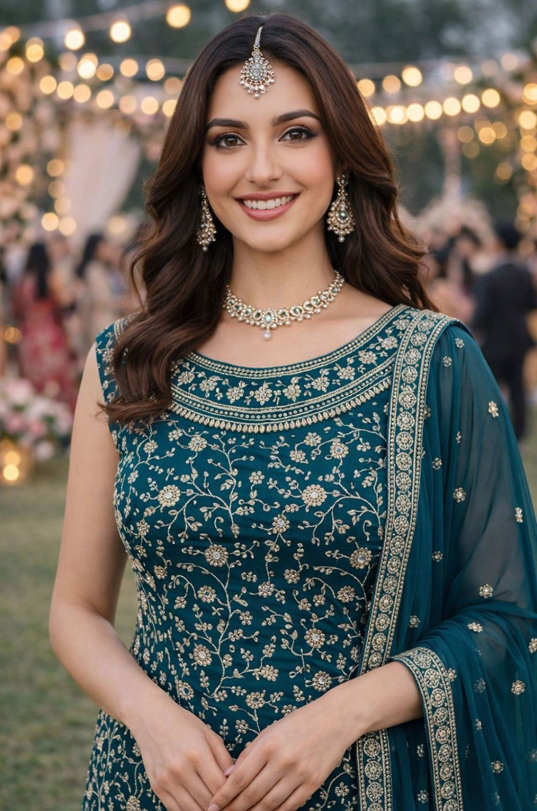 Blue Georgette Salwar Kameez - SFSA565501R