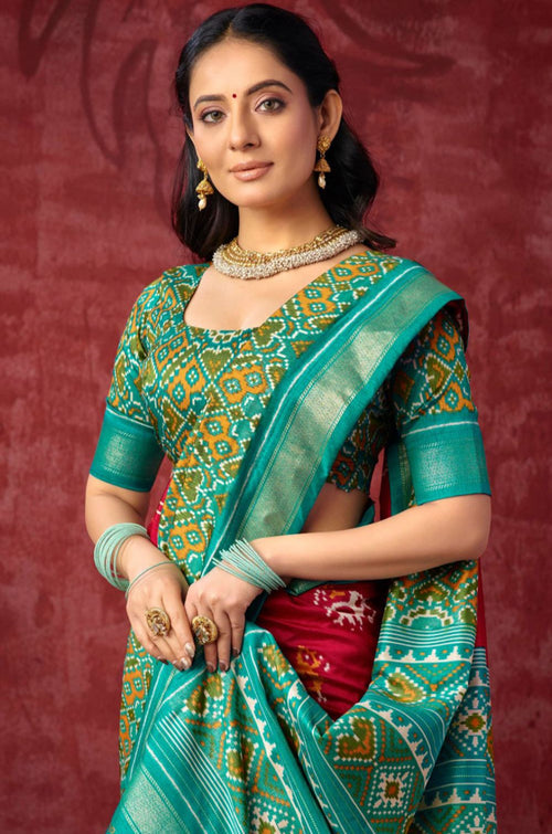 Red Patola Sarees - SFSA574701