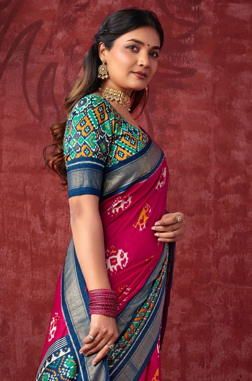 Pink Patola Sarees - SFSA574703