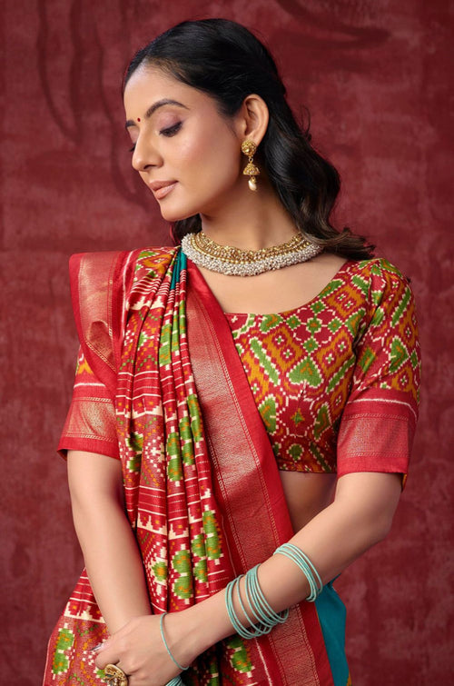 Green Patola Sarees - SFSA574705