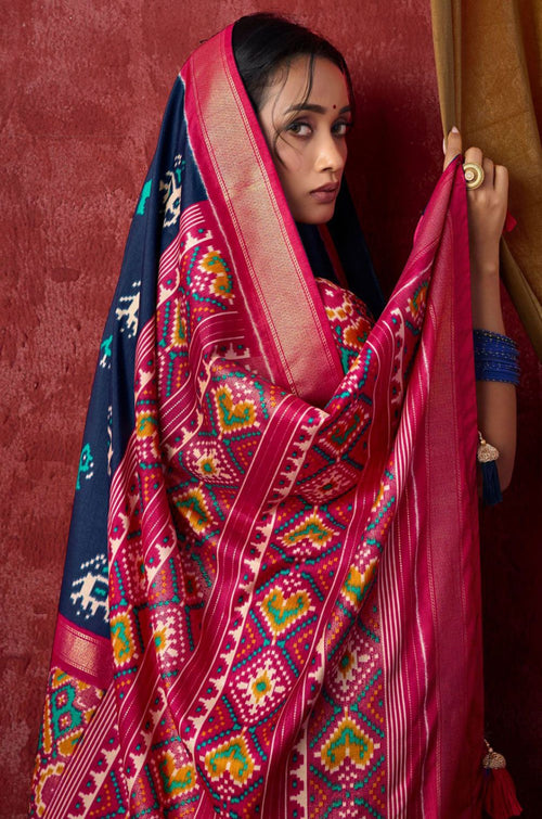 Blue Patola Sarees - SFSA574706