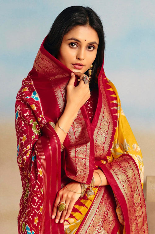 Yellow Patola Sarees - SFSA574802
