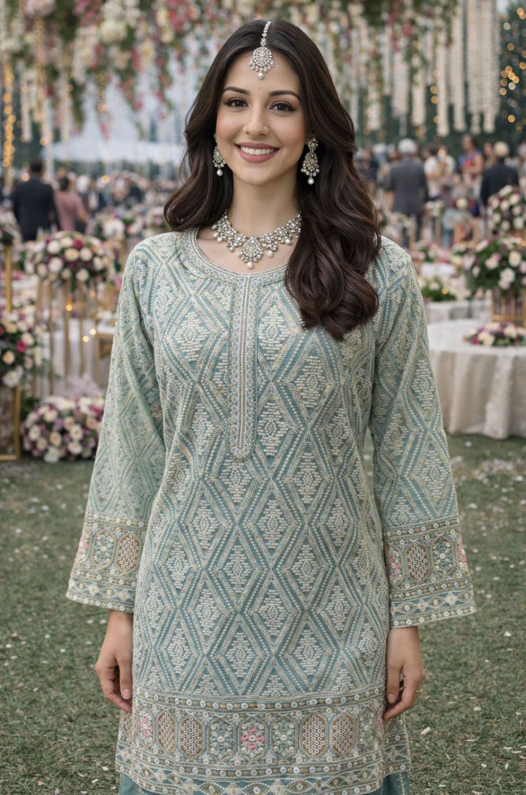 Blue Georgette Salwar Kameez - SFSA566403R