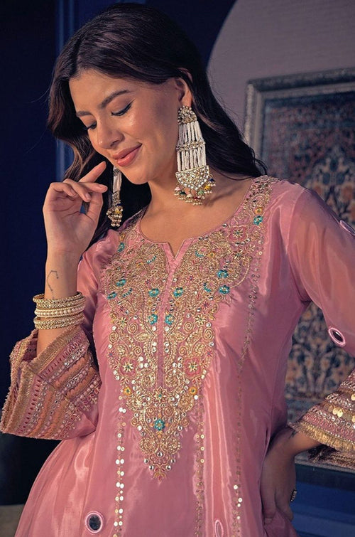 Pink Silk Co-ords - SFFK40803R
