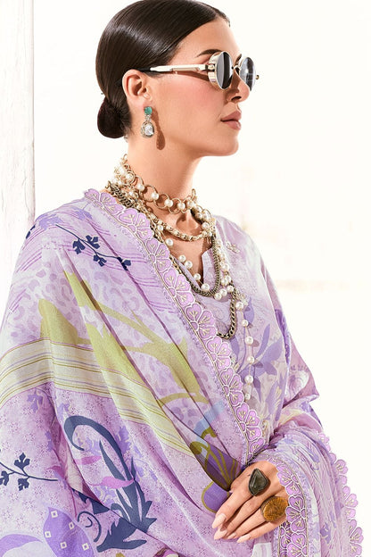 Purple Muslin Plus Size Salwar Kameez SFYS157401