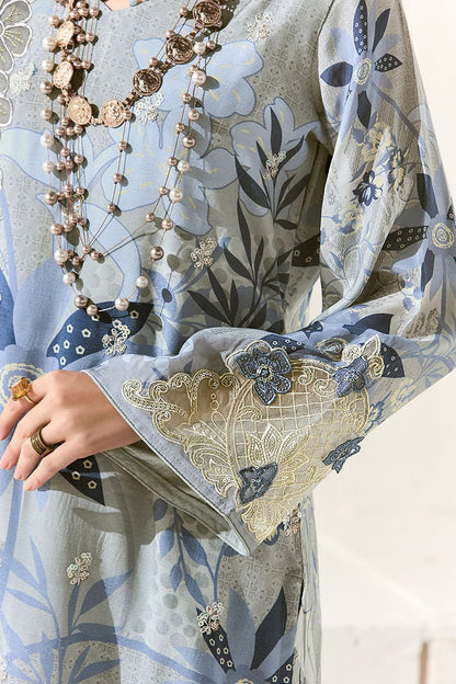 Grey Muslin Plus Size Salwar Kameez SFYS157403