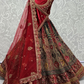 Red Handwork  Bridal Lehenga Choli In Velvet SFZ141809